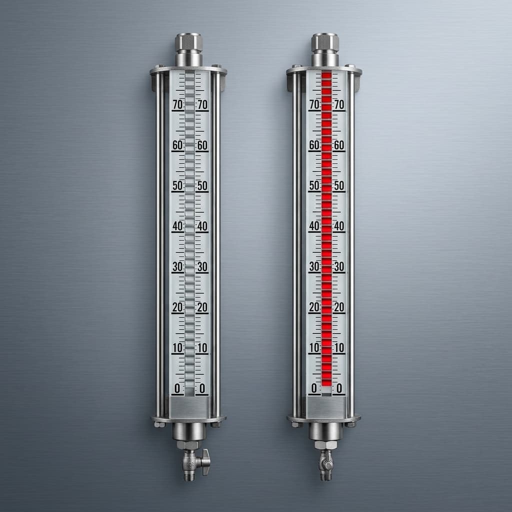 Magnetic level sensor component for liquid exposure