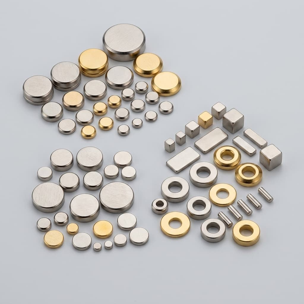 Miniature magnet samples for sensor modules